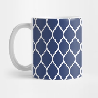 Blue Vintage Abstract Pattern Mug